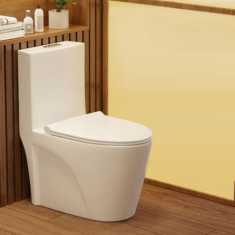 Contemporary Flush Toilet Floor Mounted Siphon Jet Toilet Bowl 14"L x 26"W x 30"H Clearhalo 'Bathroom Remodel & Bathroom Fixtures' 'Home Improvement' 'home_improvement' 'home_improvement_toilets' 'Toilets & Bidets' 'Toilets' 7204417