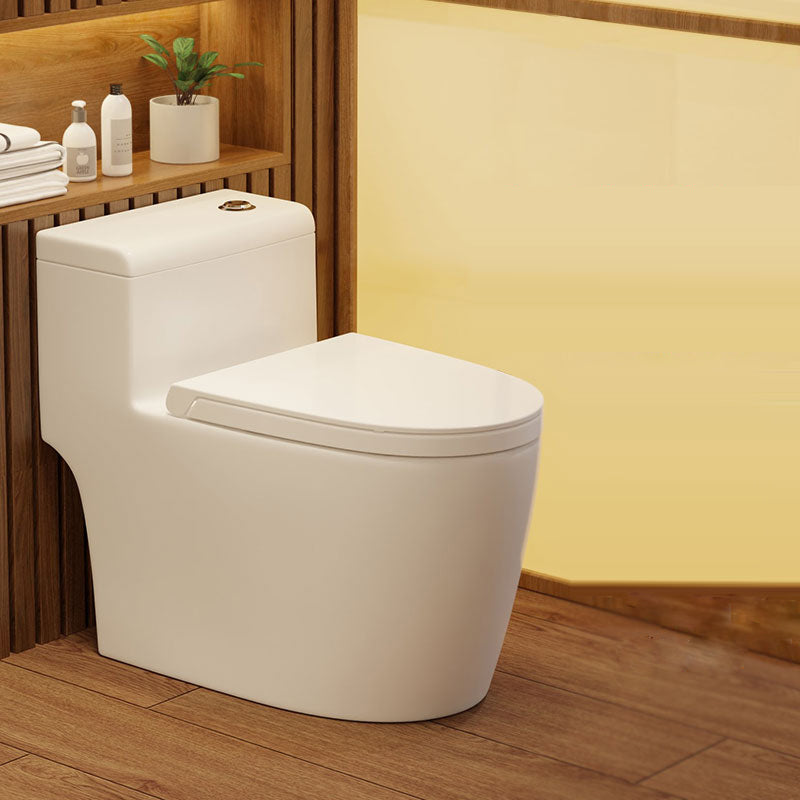 Contemporary Flush Toilet Floor Mounted Siphon Jet Toilet Bowl 16"L x 28"W x 24"H 16" Clearhalo 'Bathroom Remodel & Bathroom Fixtures' 'Home Improvement' 'home_improvement' 'home_improvement_toilets' 'Toilets & Bidets' 'Toilets' 7204419