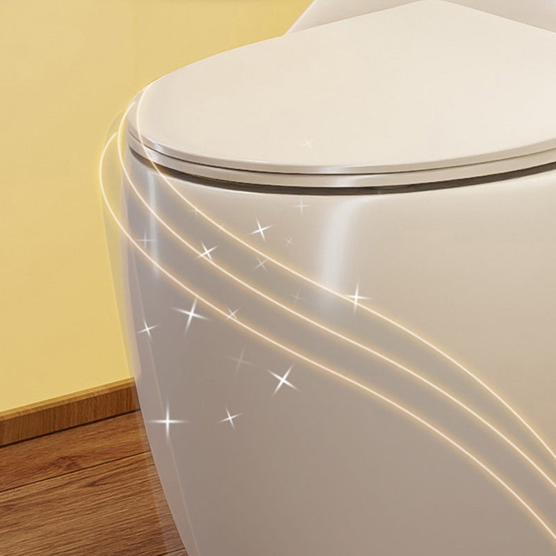 Contemporary Flush Toilet Floor Mounted Siphon Jet Toilet Bowl Clearhalo 'Bathroom Remodel & Bathroom Fixtures' 'Home Improvement' 'home_improvement' 'home_improvement_toilets' 'Toilets & Bidets' 'Toilets' 7204424