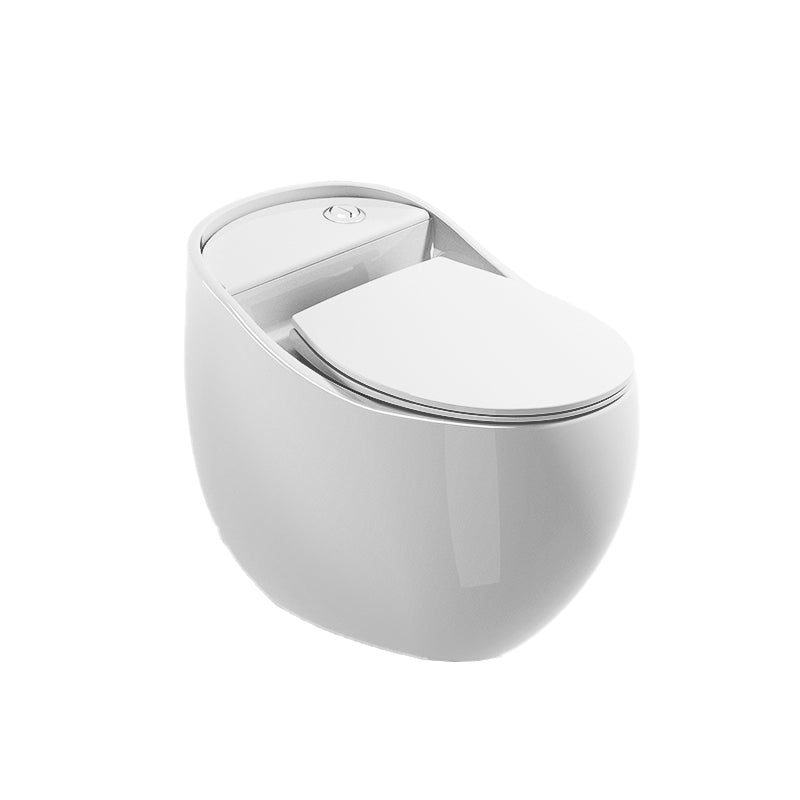 Contemporary Flush Toilet Floor Mounted Siphon Jet Porcelain Toilet White Clearhalo 'Bathroom Remodel & Bathroom Fixtures' 'Home Improvement' 'home_improvement' 'home_improvement_toilets' 'Toilets & Bidets' 'Toilets' 7204434