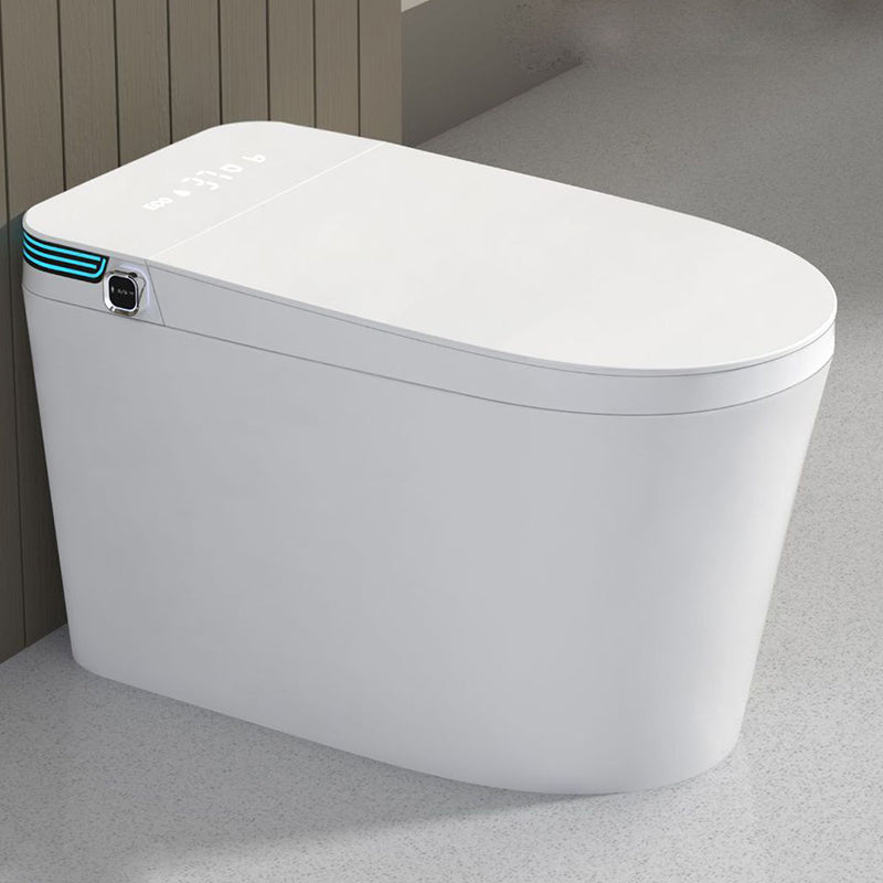 One Piece Toilet ABS Modern Toilet Floor Mounted Siphon Jet Toilet Bowl Radar Flip (Upgrading) Clearhalo 'Bathroom Remodel & Bathroom Fixtures' 'Home Improvement' 'home_improvement' 'home_improvement_toilets' 'Toilets & Bidets' 'Toilets' 7204450