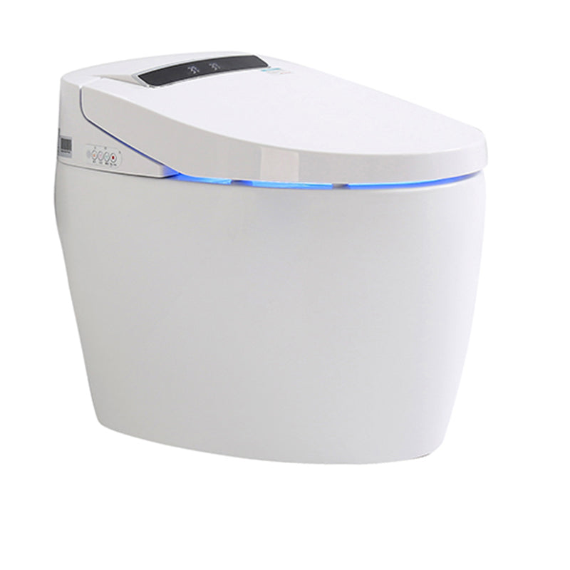 Minimalist White Floor Standing Bidet with Heated Seat and Remote Control Included White Clearhalo 'Bathroom Remodel & Bathroom Fixtures' 'Bidets' 'Home Improvement' 'home_improvement' 'home_improvement_bidets' 'Toilets & Bidets' 7204484