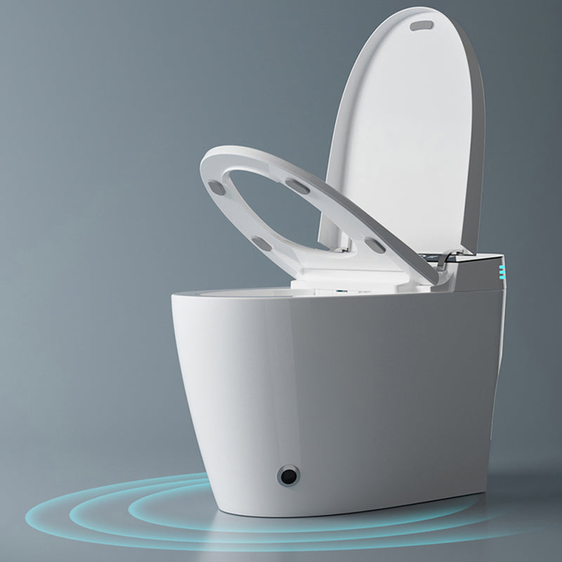 Minimalist White Floor Standing Bidet with Heated Seat and Remote Control Included Clearhalo 'Bathroom Remodel & Bathroom Fixtures' 'Bidets' 'Home Improvement' 'home_improvement' 'home_improvement_bidets' 'Toilets & Bidets' 7204494