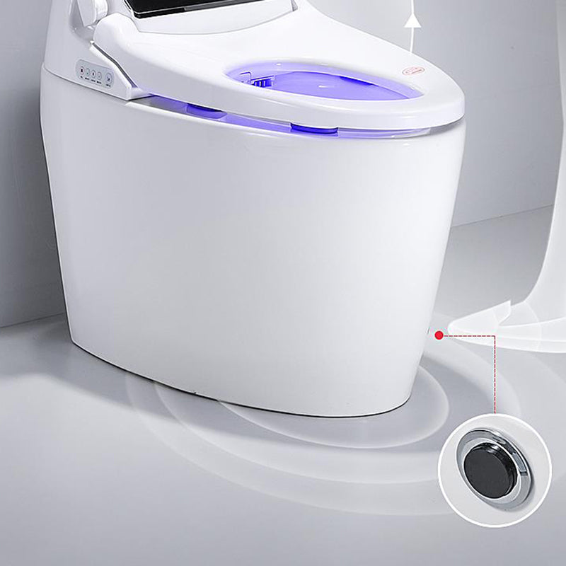Contemporary White Floor Standing Bidet with Heated Seat and Remote Control Included Clearhalo 'Bathroom Remodel & Bathroom Fixtures' 'Bidets' 'Home Improvement' 'home_improvement' 'home_improvement_bidets' 'Toilets & Bidets' 7204505