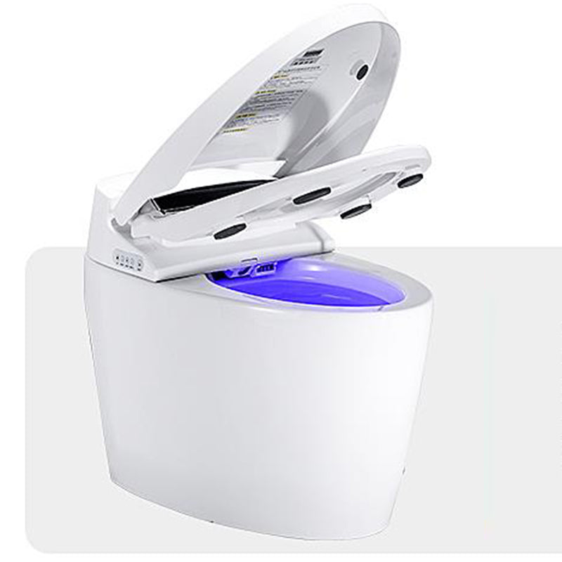 Contemporary White Floor Standing Bidet with Heated Seat and Remote Control Included Clearhalo 'Bathroom Remodel & Bathroom Fixtures' 'Bidets' 'Home Improvement' 'home_improvement' 'home_improvement_bidets' 'Toilets & Bidets' 7204510