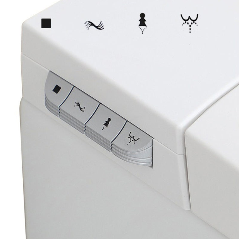 Contemporary Wall Hung Toilet Set Elongated Bowl Shape Smart Bidet Clearhalo 'Bathroom Remodel & Bathroom Fixtures' 'Bidets' 'Home Improvement' 'home_improvement' 'home_improvement_bidets' 'Toilets & Bidets' 7204522