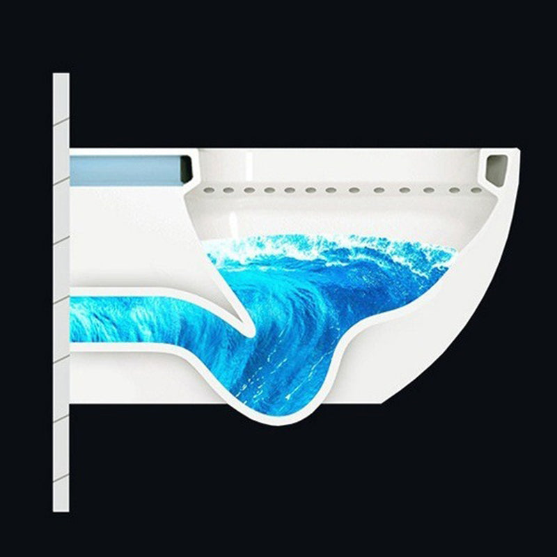 Contemporary Wall Hung Toilet Set Elongated Bowl Shape Smart Bidet Clearhalo 'Bathroom Remodel & Bathroom Fixtures' 'Bidets' 'Home Improvement' 'home_improvement' 'home_improvement_bidets' 'Toilets & Bidets' 7204523