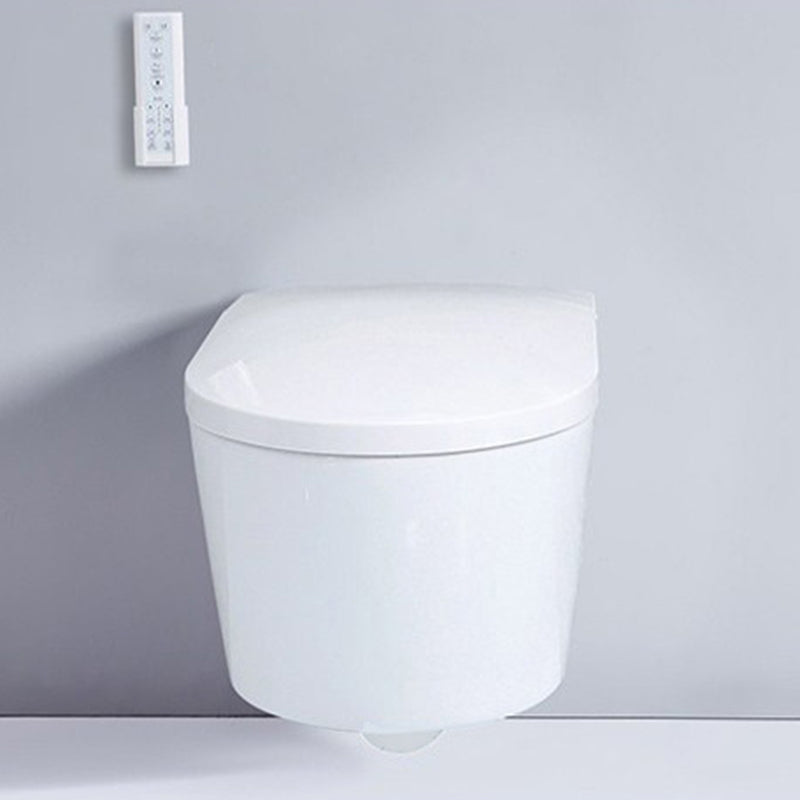 Contemporary Wall Hung Toilet Set Elongated Bowl Shape Smart Bidet Clearhalo 'Bathroom Remodel & Bathroom Fixtures' 'Bidets' 'Home Improvement' 'home_improvement' 'home_improvement_bidets' 'Toilets & Bidets' 7204529