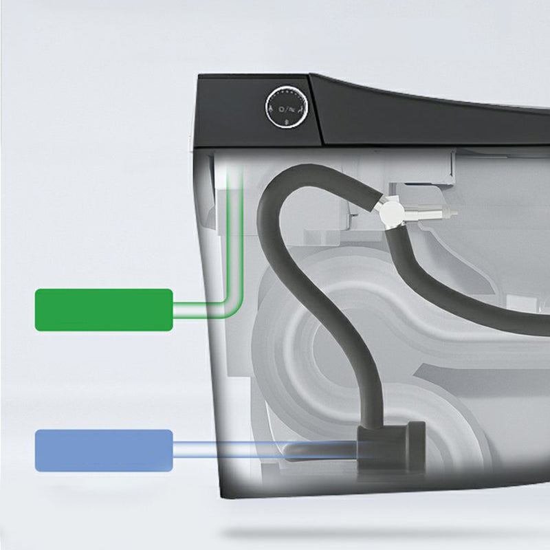 Elongated Wall Mounted Bidet Deodorizing Smart Bidet with Heated Seat Clearhalo 'Bathroom Remodel & Bathroom Fixtures' 'Bidets' 'Home Improvement' 'home_improvement' 'home_improvement_bidets' 'Toilets & Bidets' 7204539