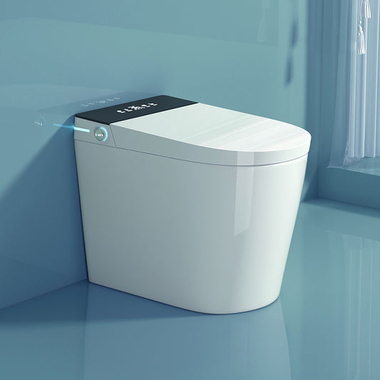 All-In-One Smart Toilet White Elongated Floor Standing Bidet Clearhalo 'Bathroom Remodel & Bathroom Fixtures' 'Bidets' 'Home Improvement' 'home_improvement' 'home_improvement_bidets' 'Toilets & Bidets' 7204557