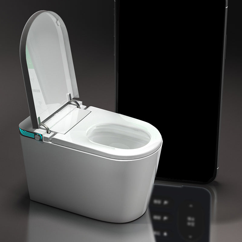 All-In-One Smart Toilet White Elongated Floor Standing Bidet with Heated Seat Clearhalo 'Bathroom Remodel & Bathroom Fixtures' 'Bidets' 'Home Improvement' 'home_improvement' 'home_improvement_bidets' 'Toilets & Bidets' 7204571