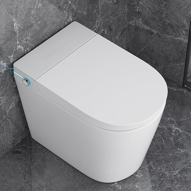 Elongated Smart Toilet White Floor Standing Bidet with Heated Seat and Tank Clearhalo 'Bathroom Remodel & Bathroom Fixtures' 'Bidets' 'Home Improvement' 'home_improvement' 'home_improvement_bidets' 'Toilets & Bidets' 7204594