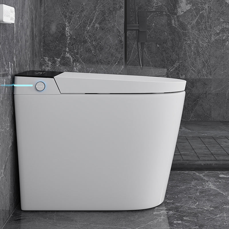 Elongated Smart Toilet White Floor Standing Bidet with Heated Seat and Tank Clearhalo 'Bathroom Remodel & Bathroom Fixtures' 'Bidets' 'Home Improvement' 'home_improvement' 'home_improvement_bidets' 'Toilets & Bidets' 7204597