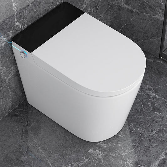 Elongated Smart Toilet White Floor Standing Bidet with Heated Seat and Tank Clearhalo 'Bathroom Remodel & Bathroom Fixtures' 'Bidets' 'Home Improvement' 'home_improvement' 'home_improvement_bidets' 'Toilets & Bidets' 7204599