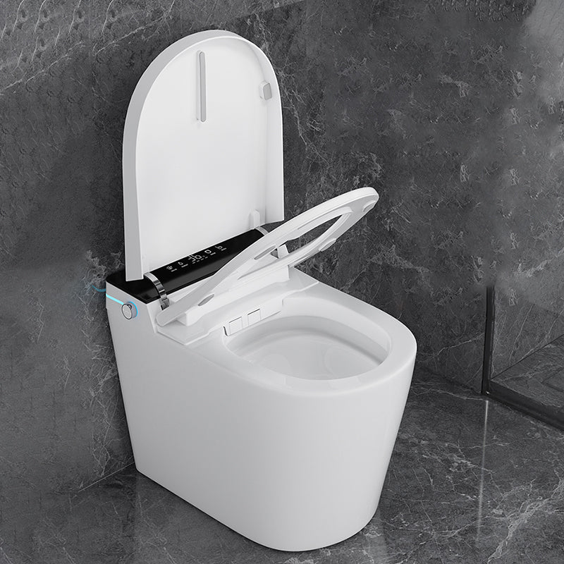 Elongated Smart Toilet White Floor Standing Bidet with Heated Seat and Tank Clearhalo 'Bathroom Remodel & Bathroom Fixtures' 'Bidets' 'Home Improvement' 'home_improvement' 'home_improvement_bidets' 'Toilets & Bidets' 7204601