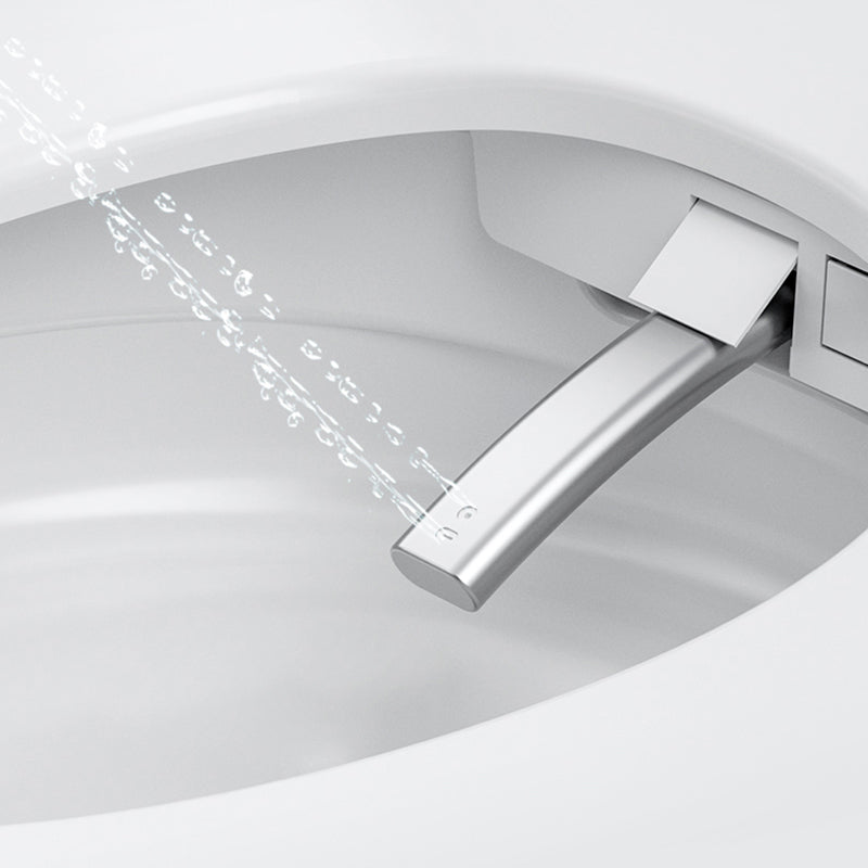 Elongated Smart Toilet White Floor Standing Bidet with Heated Seat and Tank Clearhalo 'Bathroom Remodel & Bathroom Fixtures' 'Bidets' 'Home Improvement' 'home_improvement' 'home_improvement_bidets' 'Toilets & Bidets' 7204606