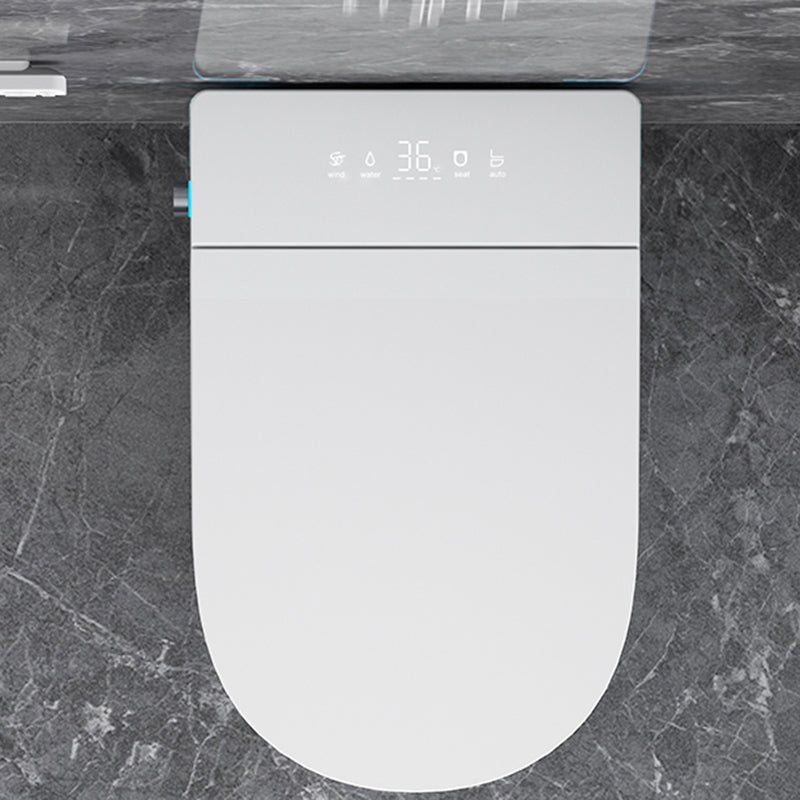 Elongated Smart Toilet White Floor Standing Bidet with Heated Seat and Tank Clearhalo 'Bathroom Remodel & Bathroom Fixtures' 'Bidets' 'Home Improvement' 'home_improvement' 'home_improvement_bidets' 'Toilets & Bidets' 7204611