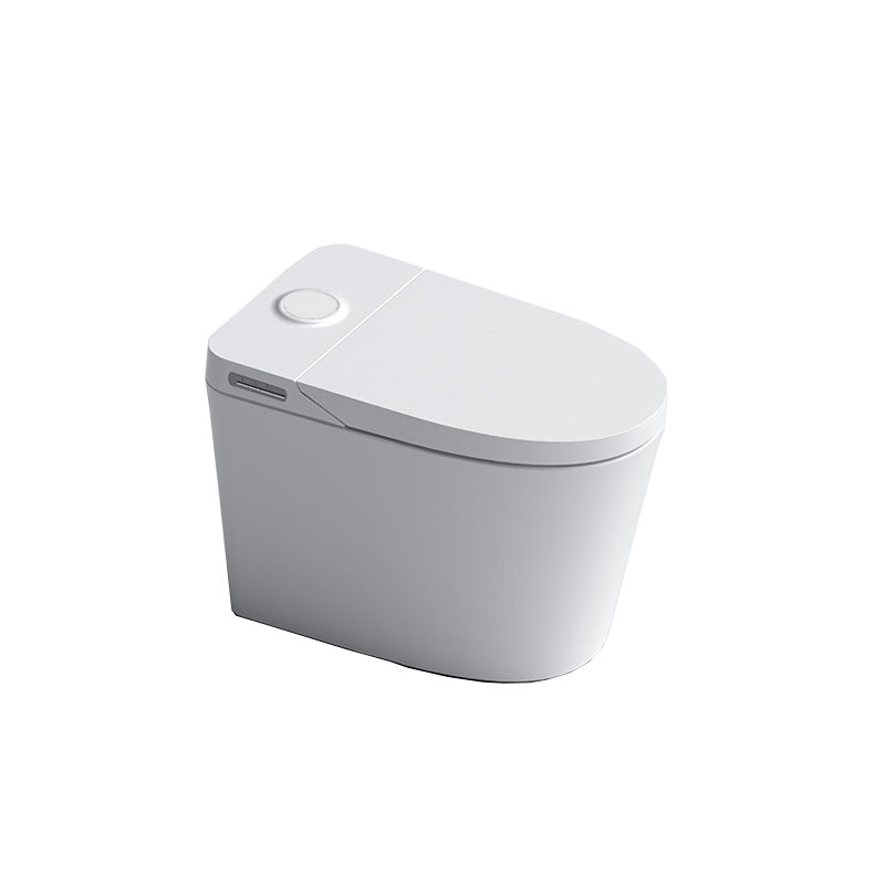White Smart Toilet Elongated Floor Mount Bidet with Temperature Control Manual Flip (Standard) Clearhalo 'Bathroom Remodel & Bathroom Fixtures' 'Bidets' 'Home Improvement' 'home_improvement' 'home_improvement_bidets' 'Toilets & Bidets' 7204667