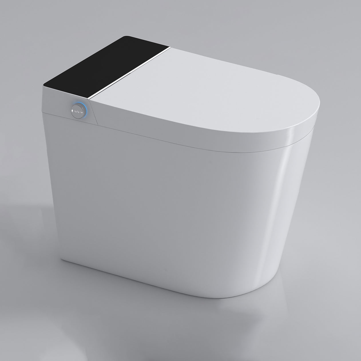 Modern Elongated Floor Mount Bidet Smart Bidet with Heated Seat Manual Flip (Standard) Clearhalo 'Bathroom Remodel & Bathroom Fixtures' 'Bidets' 'Home Improvement' 'home_improvement' 'home_improvement_bidets' 'Toilets & Bidets' 7204672