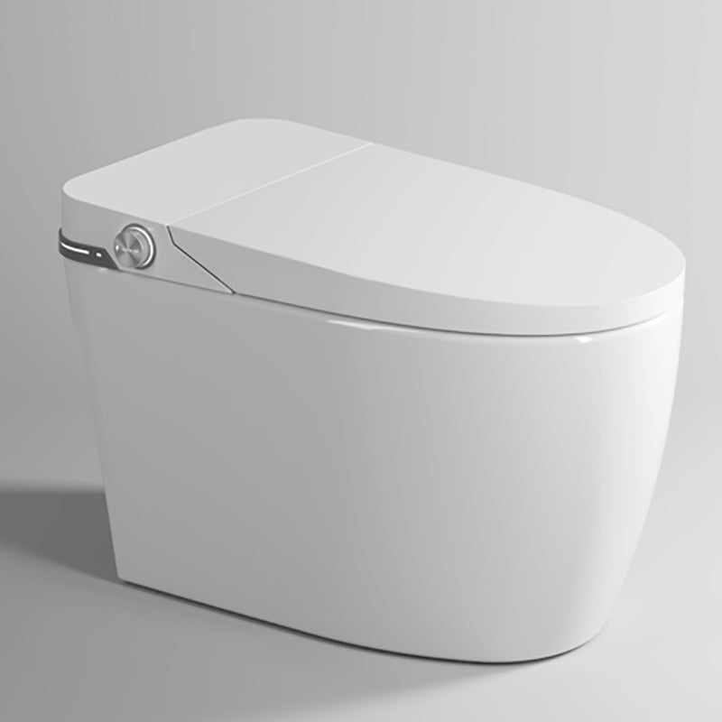 Elongated Floor Mount Bidet White Smart Bidet with Heated Seat Automatic Lid Clearhalo 'Bathroom Remodel & Bathroom Fixtures' 'Bidets' 'Home Improvement' 'home_improvement' 'home_improvement_bidets' 'Toilets & Bidets' 7204680