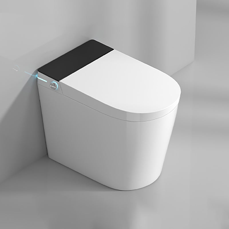 White Floor Standing Bidet Elongated Ceramic Floor Mount Bidet Black Manual Flip (Standard) Clearhalo 'Bathroom Remodel & Bathroom Fixtures' 'Bidets' 'Home Improvement' 'home_improvement' 'home_improvement_bidets' 'Toilets & Bidets' 7204690