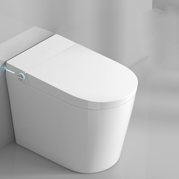 Contemporary Elongated Floor Mount Bidet White Smart Bidet with Bidet And Seat Clearhalo 'Bathroom Remodel & Bathroom Fixtures' 'Bidets' 'Home Improvement' 'home_improvement' 'home_improvement_bidets' 'Toilets & Bidets' 7204750