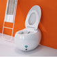 Round Floor Standing Bidet Contemporary White Ceramic Floor Mount Bidet Clearhalo 'Bathroom Remodel & Bathroom Fixtures' 'Bidets' 'Home Improvement' 'home_improvement' 'home_improvement_bidets' 'Toilets & Bidets' 7204763