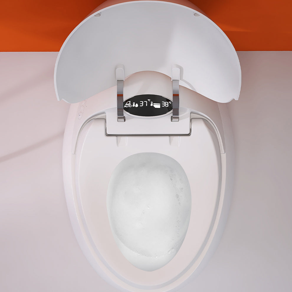 Round Floor Standing Bidet Contemporary White Ceramic Floor Mount Bidet Clearhalo 'Bathroom Remodel & Bathroom Fixtures' 'Bidets' 'Home Improvement' 'home_improvement' 'home_improvement_bidets' 'Toilets & Bidets' 7204765
