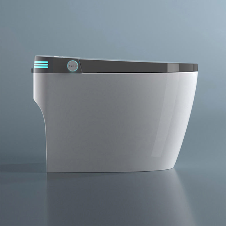 Elongated Floor Mount Bidet White Temperature Control Smart Bidet Clearhalo 'Bathroom Remodel & Bathroom Fixtures' 'Bidets' 'Home Improvement' 'home_improvement' 'home_improvement_bidets' 'Toilets & Bidets' 7204783
