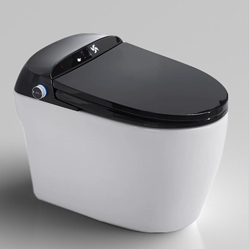 Elongated Dryer Floor Mount Bidet Heated Seat Floor Standing Bidet Black White Automatic Lid Clearhalo 'Bathroom Remodel & Bathroom Fixtures' 'Bidets' 'Home Improvement' 'home_improvement' 'home_improvement_bidets' 'Toilets & Bidets' 7204843