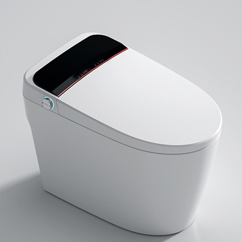 White Floor Mount Bidet Elongated Floor Standing Bidet with Heated Seat Black White Clearhalo 'Bathroom Remodel & Bathroom Fixtures' 'Bidets' 'Home Improvement' 'home_improvement' 'home_improvement_bidets' 'Toilets & Bidets' 7204855