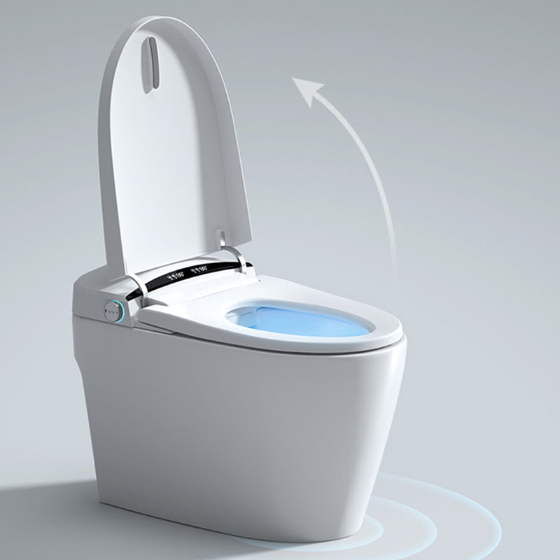 White Floor Mount Bidet Elongated Floor Standing Bidet with Heated Seat Clearhalo 'Bathroom Remodel & Bathroom Fixtures' 'Bidets' 'Home Improvement' 'home_improvement' 'home_improvement_bidets' 'Toilets & Bidets' 7204864