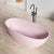 Modern Oval Bathtub Stand Alone Stand Alone Soaking Back to Wall Bath Pink Clearhalo 'Bathroom Remodel & Bathroom Fixtures' 'Bathtubs' 'Home Improvement' 'home_improvement' 'home_improvement_bathtubs' 'Showers & Bathtubs' 7205407