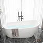 Slipper Modern Bath Oval White Soaking Acrylic Stand Alone Bathtub Clearhalo 'Bathroom Remodel & Bathroom Fixtures' 'Bathtubs' 'Home Improvement' 'home_improvement' 'home_improvement_bathtubs' 'Showers & Bathtubs' 7205469