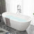 Slipper Modern Bath Oval White Soaking Acrylic Stand Alone Bathtub Silver Tub with Freestanding Tub Fillers Clearhalo 'Bathroom Remodel & Bathroom Fixtures' 'Bathtubs' 'Home Improvement' 'home_improvement' 'home_improvement_bathtubs' 'Showers & Bathtubs' 7205474