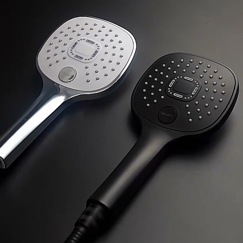 Plastic Handheld Shower Head Adjustable Water Flow Shower Head Clearhalo 'Bathroom Remodel & Bathroom Fixtures' 'Home Improvement' 'home_improvement' 'home_improvement_shower_heads' 'Shower Heads' 'shower_heads' 'Showers & Bathtubs Plumbing' 'Showers & Bathtubs' 7205603