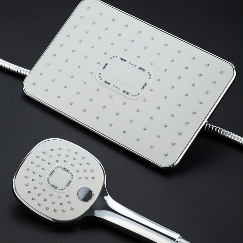 Plastic Handheld Shower Head Adjustable Water Flow Shower Head Clearhalo 'Bathroom Remodel & Bathroom Fixtures' 'Home Improvement' 'home_improvement' 'home_improvement_shower_heads' 'Shower Heads' 'shower_heads' 'Showers & Bathtubs Plumbing' 'Showers & Bathtubs' 7205609