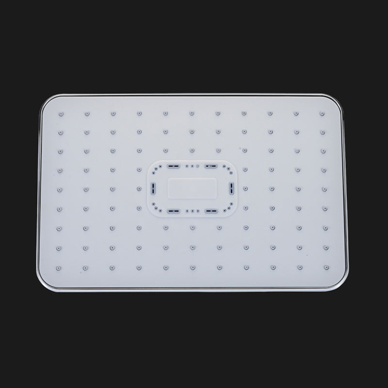 Plastic Handheld Shower Head Adjustable Water Flow Shower Head Silver Gray Large Shower None Clearhalo 'Bathroom Remodel & Bathroom Fixtures' 'Home Improvement' 'home_improvement' 'home_improvement_shower_heads' 'Shower Heads' 'shower_heads' 'Showers & Bathtubs Plumbing' 'Showers & Bathtubs' 7205619