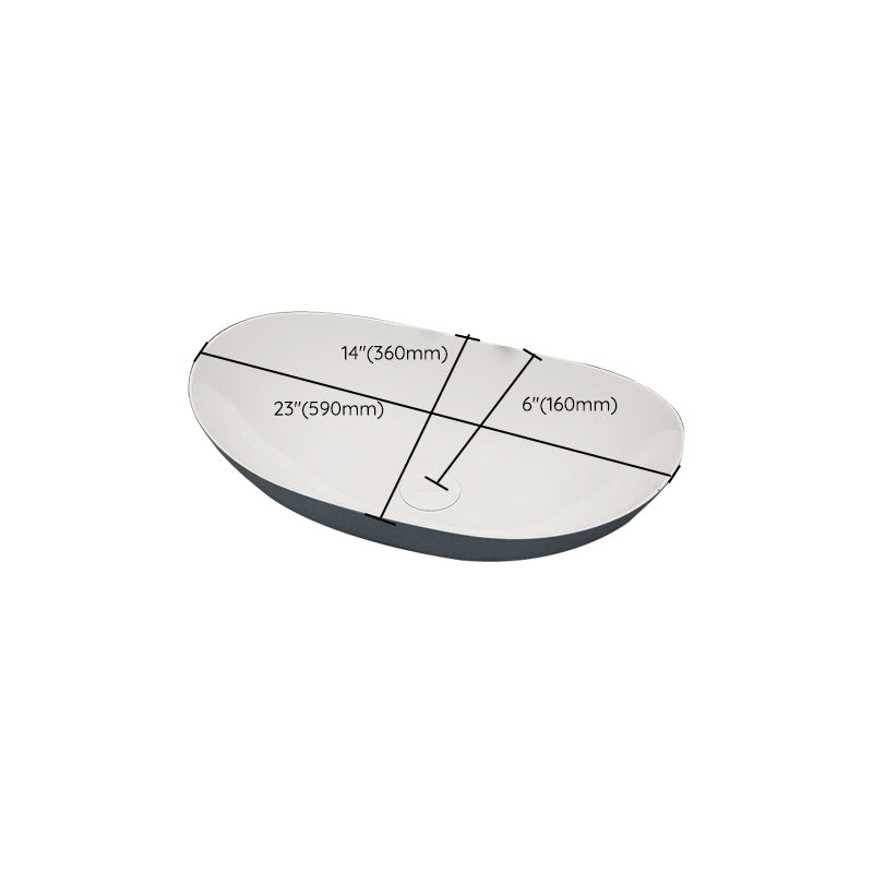 Modern Style Vessel Bathroom Sink Round Ceramic Vessel Bathroom Sink Clearhalo 'Bathroom Remodel & Bathroom Fixtures' 'Bathroom Sinks & Faucet Components' 'Bathroom Sinks' 'bathroom_sink' 'Home Improvement' 'home_improvement' 'home_improvement_bathroom_sink' 7205655