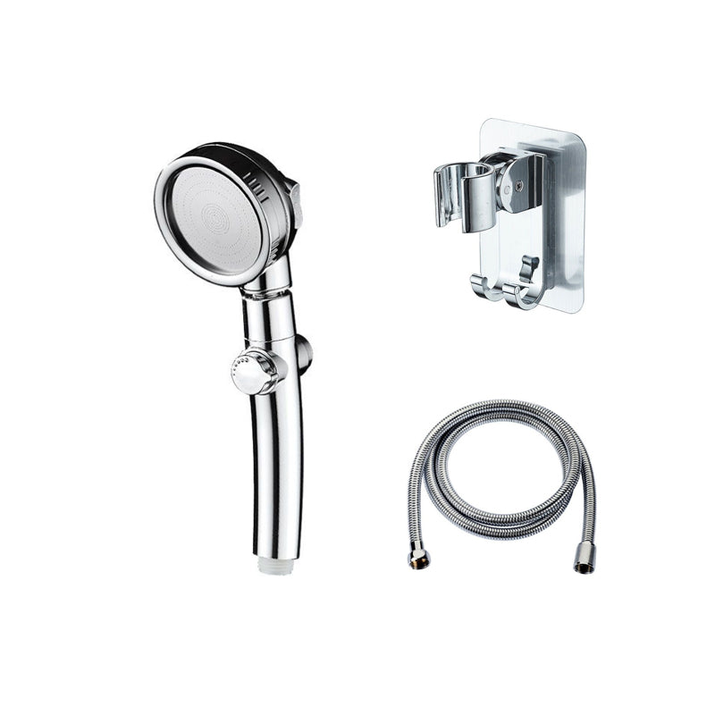 Super Pressurized Shower Head 3 Sprays Adjustable Water Flow Round Shower Head Light Silver Shower & Hose & Hole-free Wall Seat Clearhalo 'Bathroom Remodel & Bathroom Fixtures' 'Home Improvement' 'home_improvement' 'home_improvement_shower_heads' 'Shower Heads' 'shower_heads' 'Showers & Bathtubs Plumbing' 'Showers & Bathtubs' 7205762