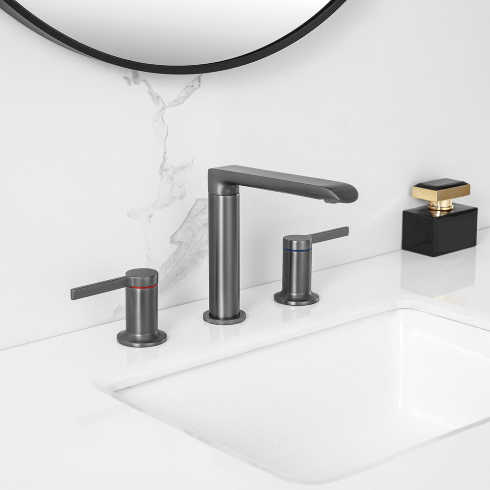 Luxury Vessel Faucet 3 Holes High-Arc Vessel Sink Bathroom Faucet Clearhalo 'Bathroom Remodel & Bathroom Fixtures' 'Bathroom Sink Faucets' 'Bathroom Sinks & Faucet Components' 'bathroom_sink_faucets' 'Home Improvement' 'home_improvement' 'home_improvement_bathroom_sink_faucets' 7205778