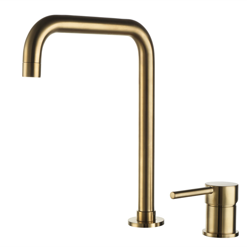 Luxury Vessel Faucet 3 Holes High-Arc Vessel Sink Bathroom Faucet Clearhalo 'Bathroom Remodel & Bathroom Fixtures' 'Bathroom Sink Faucets' 'Bathroom Sinks & Faucet Components' 'bathroom_sink_faucets' 'Home Improvement' 'home_improvement' 'home_improvement_bathroom_sink_faucets' 7205782