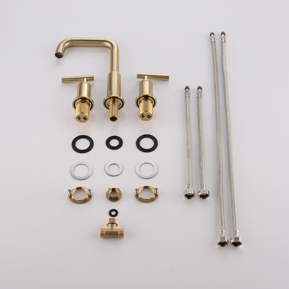 Luxury Vessel Faucet 3 Holes High-Arc Vessel Sink Bathroom Faucet Clearhalo 'Bathroom Remodel & Bathroom Fixtures' 'Bathroom Sink Faucets' 'Bathroom Sinks & Faucet Components' 'bathroom_sink_faucets' 'Home Improvement' 'home_improvement' 'home_improvement_bathroom_sink_faucets' 7205783