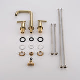 Luxury Vessel Faucet 3 Holes High-Arc Vessel Sink Bathroom Faucet Clearhalo 'Bathroom Remodel & Bathroom Fixtures' 'Bathroom Sink Faucets' 'Bathroom Sinks & Faucet Components' 'bathroom_sink_faucets' 'Home Improvement' 'home_improvement' 'home_improvement_bathroom_sink_faucets' 7205783