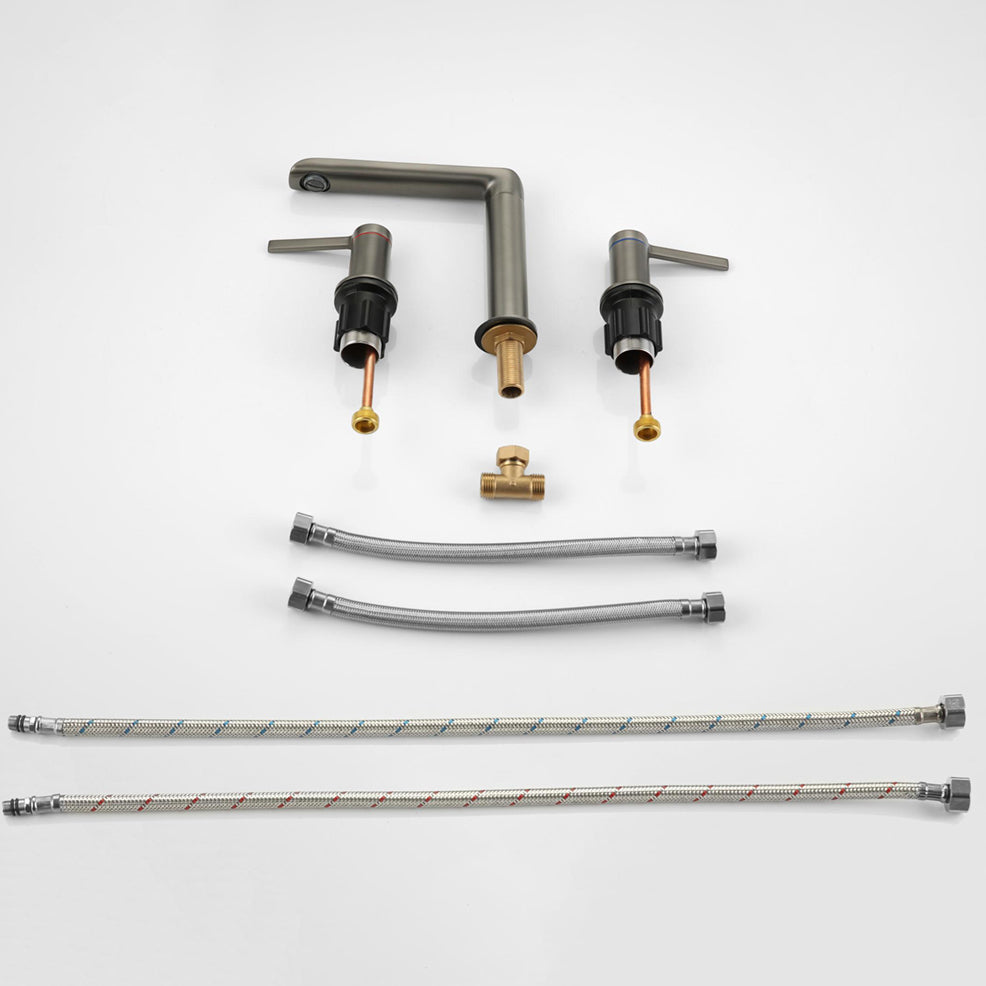 Luxury Vessel Faucet 3 Holes High-Arc Vessel Sink Bathroom Faucet Clearhalo 'Bathroom Remodel & Bathroom Fixtures' 'Bathroom Sink Faucets' 'Bathroom Sinks & Faucet Components' 'bathroom_sink_faucets' 'Home Improvement' 'home_improvement' 'home_improvement_bathroom_sink_faucets' 7205785