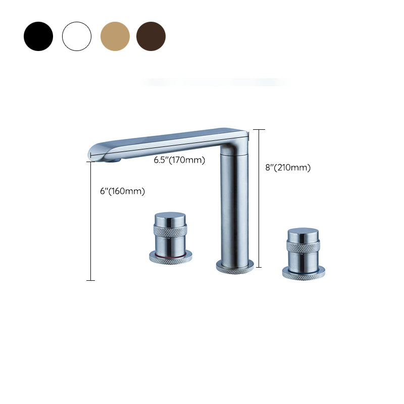 Luxury Vessel Faucet 3 Holes High-Arc Vessel Sink Bathroom Faucet Clearhalo 'Bathroom Remodel & Bathroom Fixtures' 'Bathroom Sink Faucets' 'Bathroom Sinks & Faucet Components' 'bathroom_sink_faucets' 'Home Improvement' 'home_improvement' 'home_improvement_bathroom_sink_faucets' 7205803