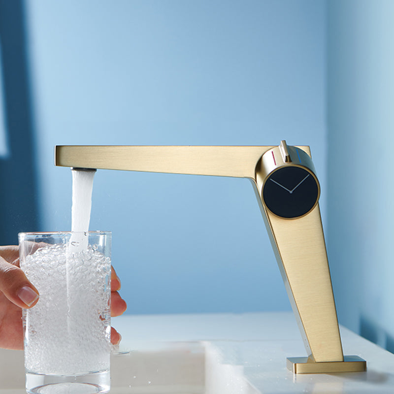 Contemporary Vessel Sink Faucet Knob Handle Bathroom Vessel Faucet Dorado Drain Not Included Clearhalo 'bathroom_sink_faucets' 'Conjunta de Baño y Conjunta de Grifo' 'Coronamiento de Baño y Dispositivo de Baño' 'Grifo del lavabo del baño' 'Hogar' 'home_improvement' 'home_improvement_bathroom_sink_faucets' 'Mejoras para el hogar' 7205846