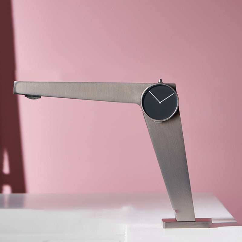 Contemporary Vessel Sink Faucet Knob Handle Bathroom Vessel Faucet Gun Grey Drain Not Included Clearhalo 'bathroom_sink_faucets' 'Conjunta de Baño y Conjunta de Grifo' 'Coronamiento de Baño y Dispositivo de Baño' 'Grifo del lavabo del baño' 'Hogar' 'home_improvement' 'home_improvement_bathroom_sink_faucets' 'Mejoras para el hogar' 7205848