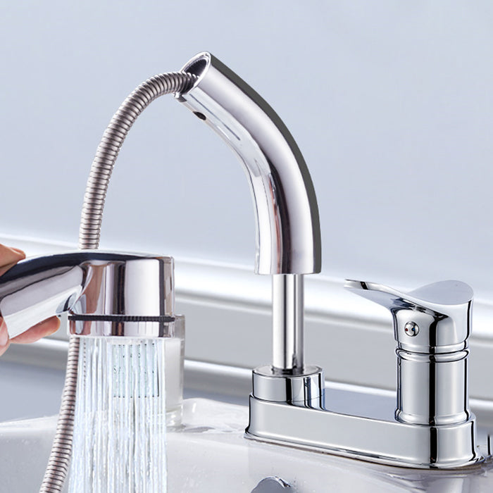 Circular Brass Bathroom Sink Faucet Low Arc with 1-Handle Vessel Faucet Clearhalo 'bathroom_sink_faucets' 'Conjunta de Baño y Conjunta de Grifo' 'Coronamiento de Baño y Dispositivo de Baño' 'Grifo del lavabo del baño' 'Hogar' 'home_improvement' 'home_improvement_bathroom_sink_faucets' 'Mejoras para el hogar' 7205897