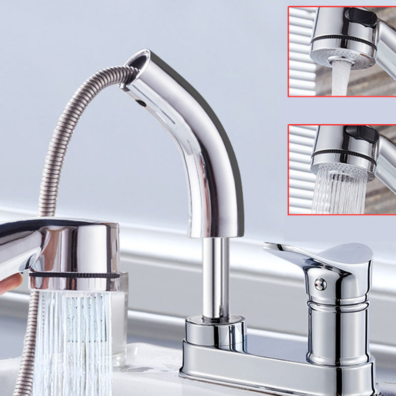 Circular Brass Bathroom Sink Faucet Low Arc with 1-Handle Vessel Faucet Cromo Clearhalo 'bathroom_sink_faucets' 'Conjunta de Baño y Conjunta de Grifo' 'Coronamiento de Baño y Dispositivo de Baño' 'Grifo del lavabo del baño' 'Hogar' 'home_improvement' 'home_improvement_bathroom_sink_faucets' 'Mejoras para el hogar' 7205899